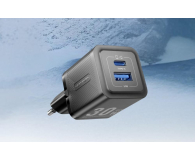 Vention Ładowarka 1x USB-A 1x USB-C GaN 30W czarna - 1543397 - zdjęcie 3